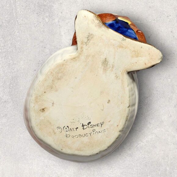 Vintage 1960s Disney Doc Snow White “Brush Your Teeth” Ceramic Toothbrush Holder - Picture 9 of 11